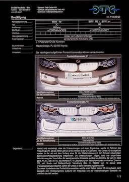 Maxton Design DTC Frontlippe Fussgängerschutz, BMW M3 F80 / M4 F82  