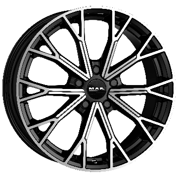 MAK, ASPHALT, 18x7.5, 5x114.3, ET 55, BLACK MIRROR