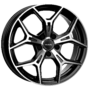 MAK, EPICA, 17x6.5, 5x114.3, ET 45, BLACK MIRROR