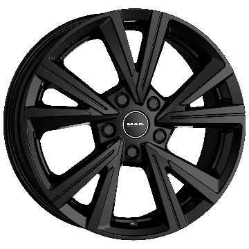 MAK, QVARZ, 18x7, 5x100, ET 39, GLOSS BLACK
