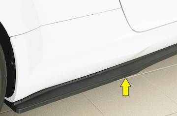 Rieger  Seitenschwelleransatz (ca. 19mm) nur für S-Line-Schweller auch TTS / TT-RS
