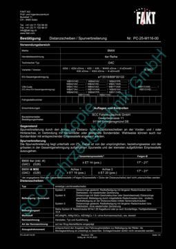 SCC Distanzscheiben und Felgen Gutachten, BMW i4 G26 2022-