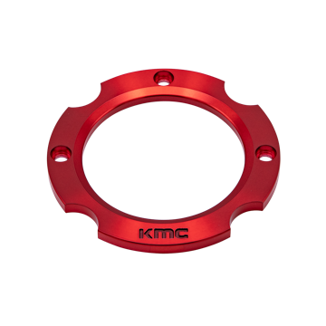 KS CAP RING 4X137 - ANODIZED RED