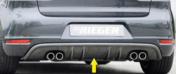 Rieger Rieger Heckeinsatz mit 2 Doppelfinnen Carbon Look