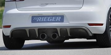 Rieger Rieger Heckeinsatz mit 2 Doppelfinnen Carbon Look