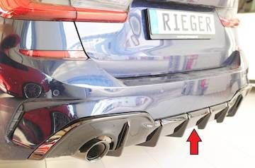 Rieger  Heckeinsatz (für Fzg. mit AHK) nur für M-Sport-Paket-Heckschürze