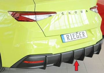 Rieger  Heckeinsatz (für Fzg. mit AHK) für orig. Sportline- / RS-Heckschürze