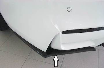 Rieger Carbon Heckschürzenansatz links für BMW M4 F82/83 u. M3 F80, für orig. Heckschürze