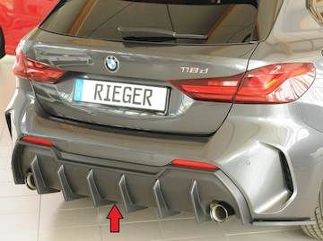 Rieger  Heckeinsatz nur für M-Sport-Paket-Heckschürze