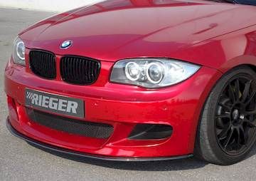 Rieger Carbon Spoilerschwert für BMW 1er, E81-E88 nur für BMW-Performance Frontschürze
