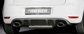Rieger Rieger Heckeinsatz mit 2 Doppelfinnen Carbon Look