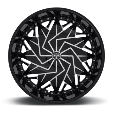 DUB DAZR CAP-GLOSS BLK MIL