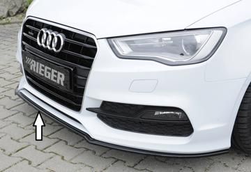 Rieger Rieger Spoilerschwert schwarz glänzend für orig. S-Line Frontschürze