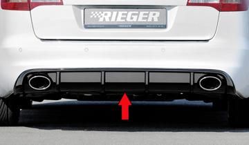 Rieger Rieger Heckeinsatz schwarz glänzend