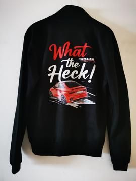 Rieger Rieger Sweat Jacke What The Heck , Größe S  schwarz / Backprint