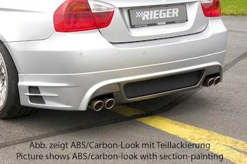 Rieger  Heckschürzenansatz -> nicht für 335i! nicht für M-Paket-Heckschürze!