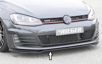Rieger Rieger Spoilerschwert nur für GTI / GTD schwarz glänzend für orig. Frontschürze