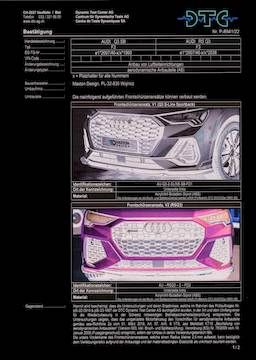 Maxton Design DTC Frontlippe Fussgängerschutz, Audi RSQ3 