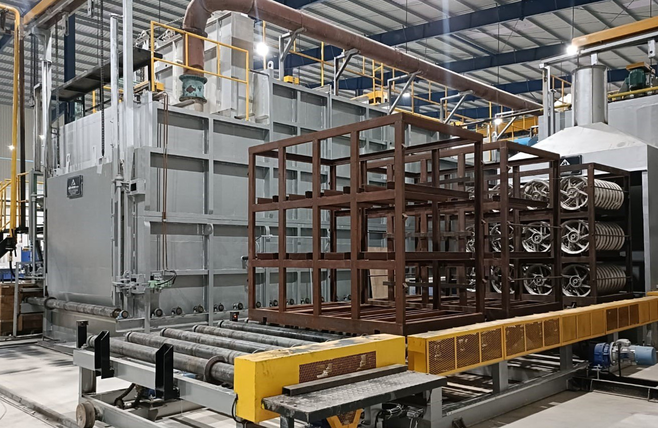 Industrielle Öfen für die Wärmebehandlung von Aluminiumfelgen